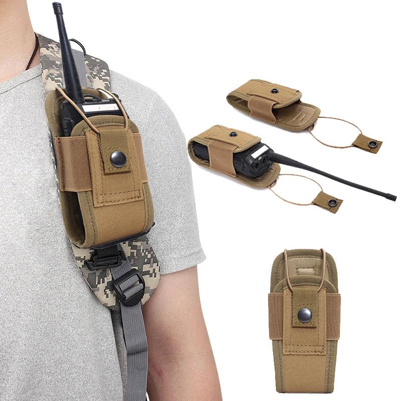 New Tactical Radio Pouch 1000D Hunting Walkie Talkie Holder Interphone Hanging Bag Molle Nylon Magazine Pouch Pocket