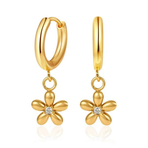 18K Gold Plated Stainless Steel Zircon Jewelry Set for Women Waterproof Cubic Zirconia Necklace Fashion Jewelry