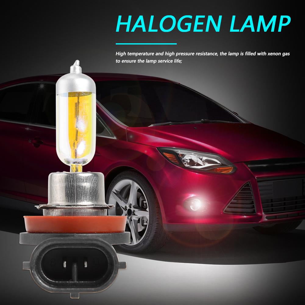 H11 Xenon Yellow Halogen Light Bulbs 12V 55W Halogen Headlight Bulb 3000K Headlight Halogen Lamp Yellow Auto Replacement Parts