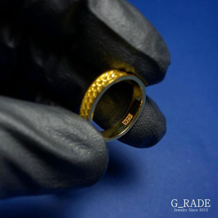 G_Rade Pattern Logo Layered Ring Plating Ver No.4 (C Type)