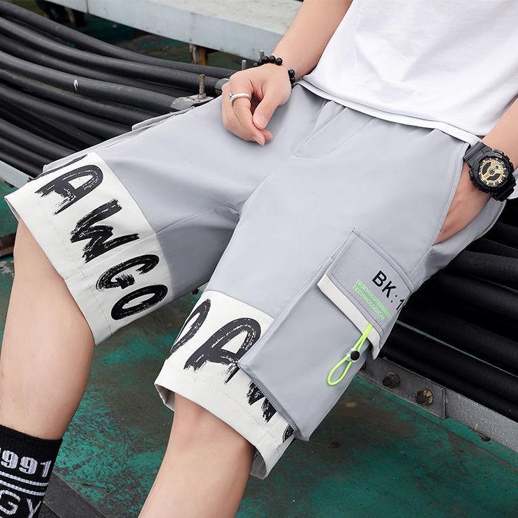 Shorts Men's Summer All-match Five-Point Pants Loose Straight Youth Short Overalls