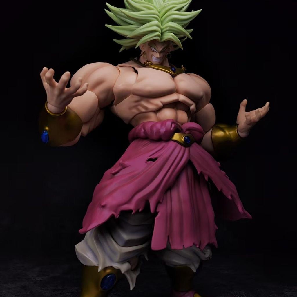 Zt Studio Broly Articulated Action Figure Green Hair Ancient Warrior Battle Damaged Model ZT02B Collectible For Adult Collectors