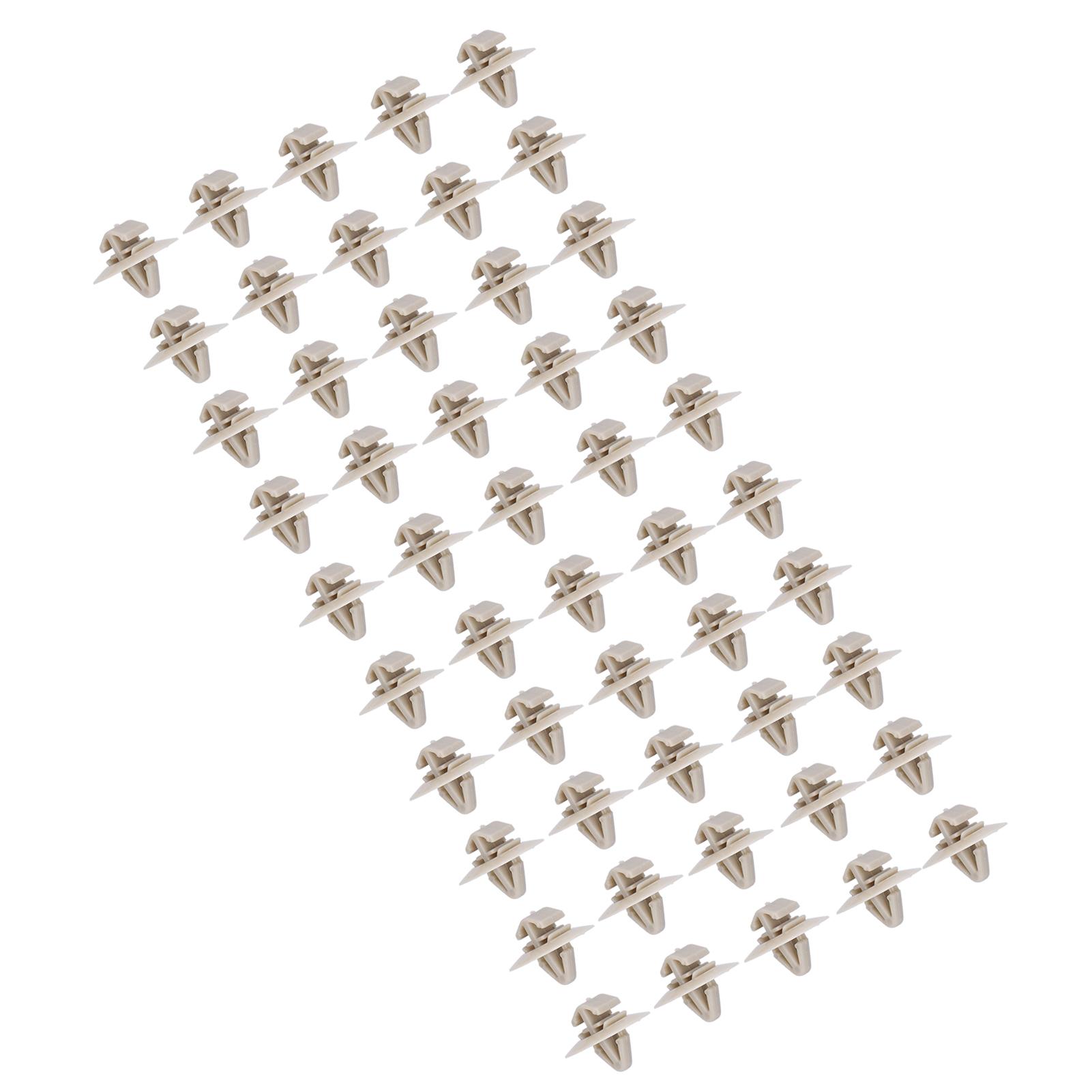 

50pcs Side Door Moulding Trim Clips Exterior Fasteners Kit 93160023 Replacement for Vauxhall Vivaro 2001‑2014