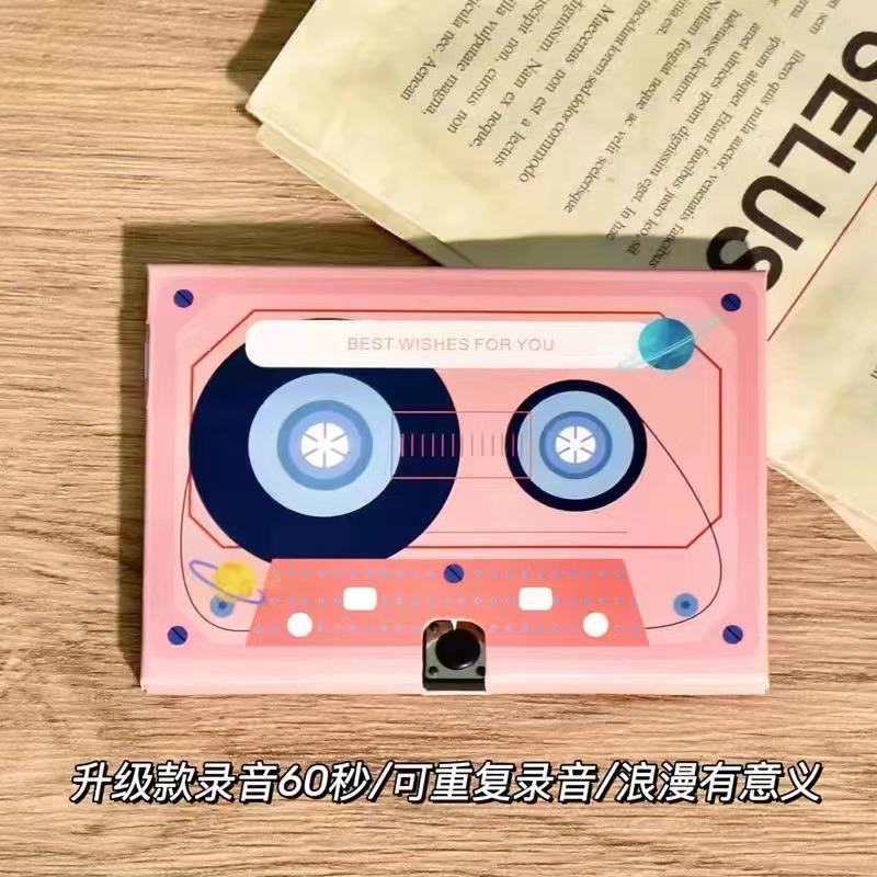 Cartoon recording greeting card Surprise cards that speak records gramophones Valentine's Day Confession Artifact Birthday Gift