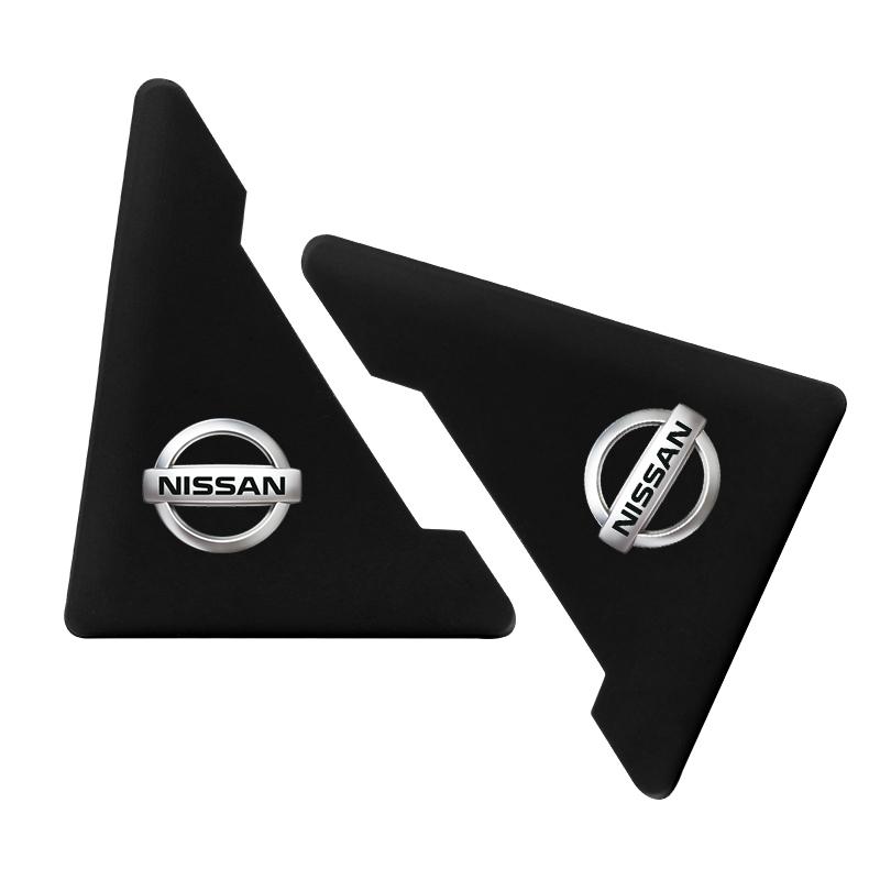

2x Car Door Corner Bumper Security Protection Stickers for Nissan X-trail Qashqai Note Juke Sentra Patrol Navara Car Accessories чёрный