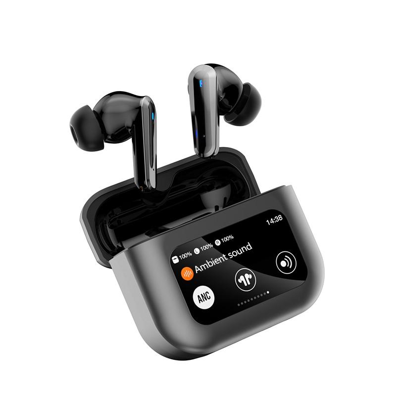 

Bluetooth-наушники Hi-Fi звук Музыкальные игровые гарнитуры Шумоподавление HD-вызов Беспроводные наушники ЖК-сенсорный экран Зарядный чехол Поддержка управления через приложение