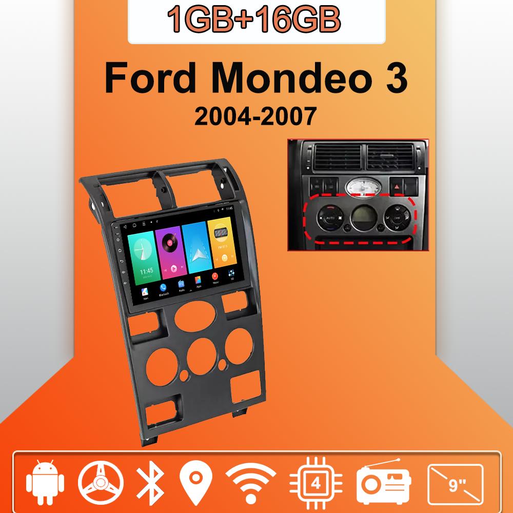 

Android Carplay автомобильное радио для Ford Mondeo 3 2004-2007 мультимедийный проигрыватель головное устройство стерео GPS навигация BT WIFI 2+32 ГБ 1+16GB,B