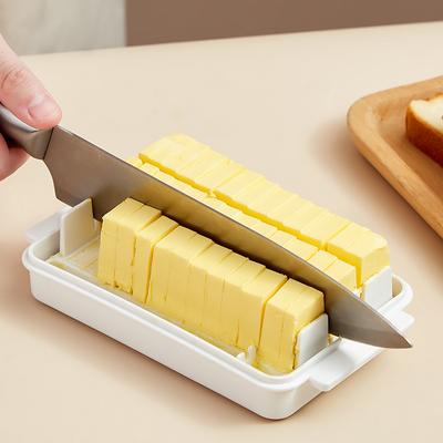 Butter Cutter with Lid Organiser Fridge Cheese Cheese Storage Organiser Crisper Baking Butter Separator