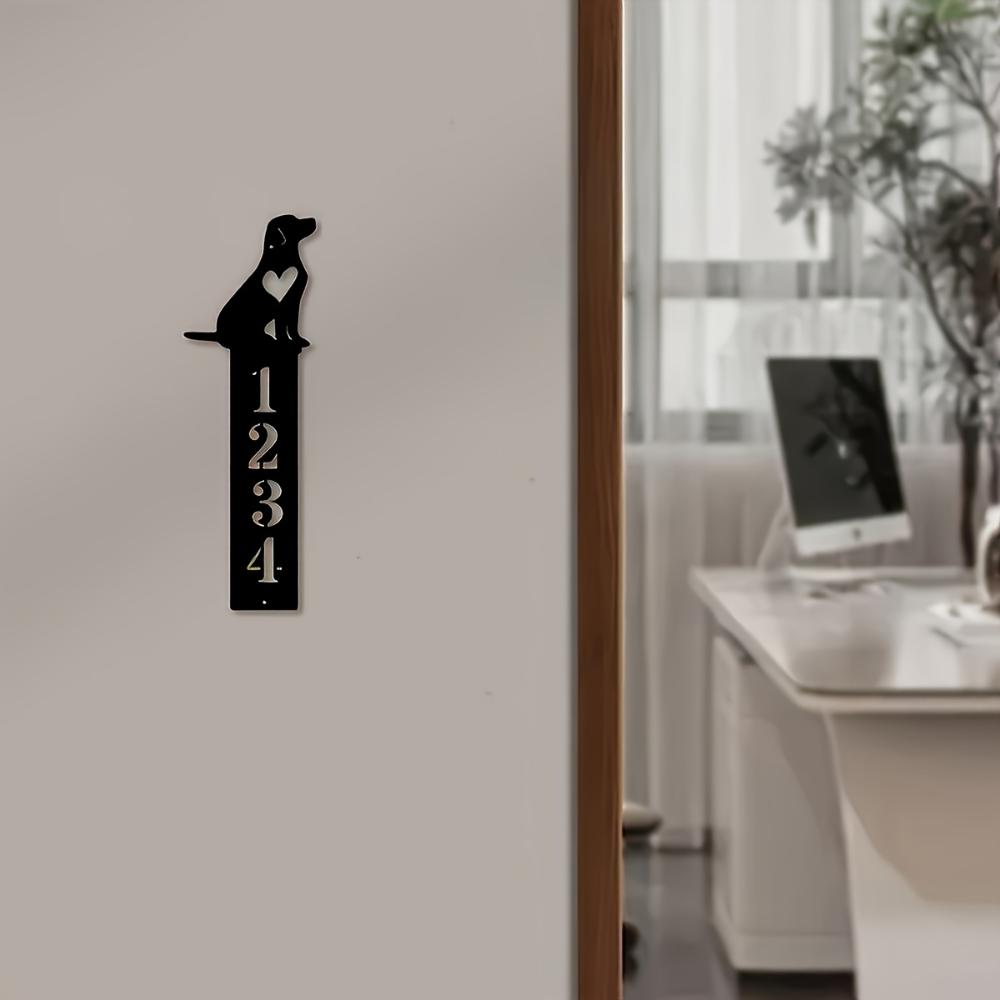 Custom Metal Address Sign House Number Plaque Garden Decor Outdoor Wall Art Rustproof Housewarming Gift