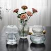 Ins Dreamlike Fluorescent Vase Exquisite Transparent Mushroom Vase Luminous Glacier Vase  Desktop