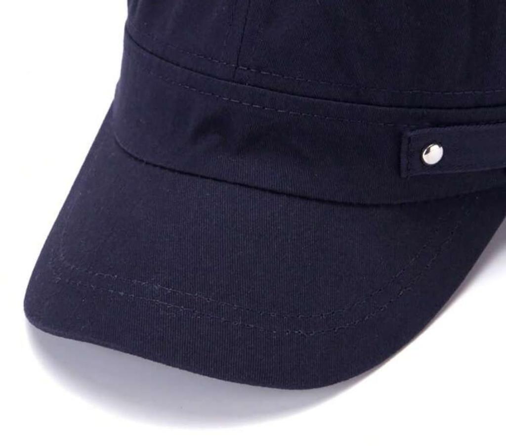 Sproutsy Men's Vintage Flat Top Work Cap (Black)