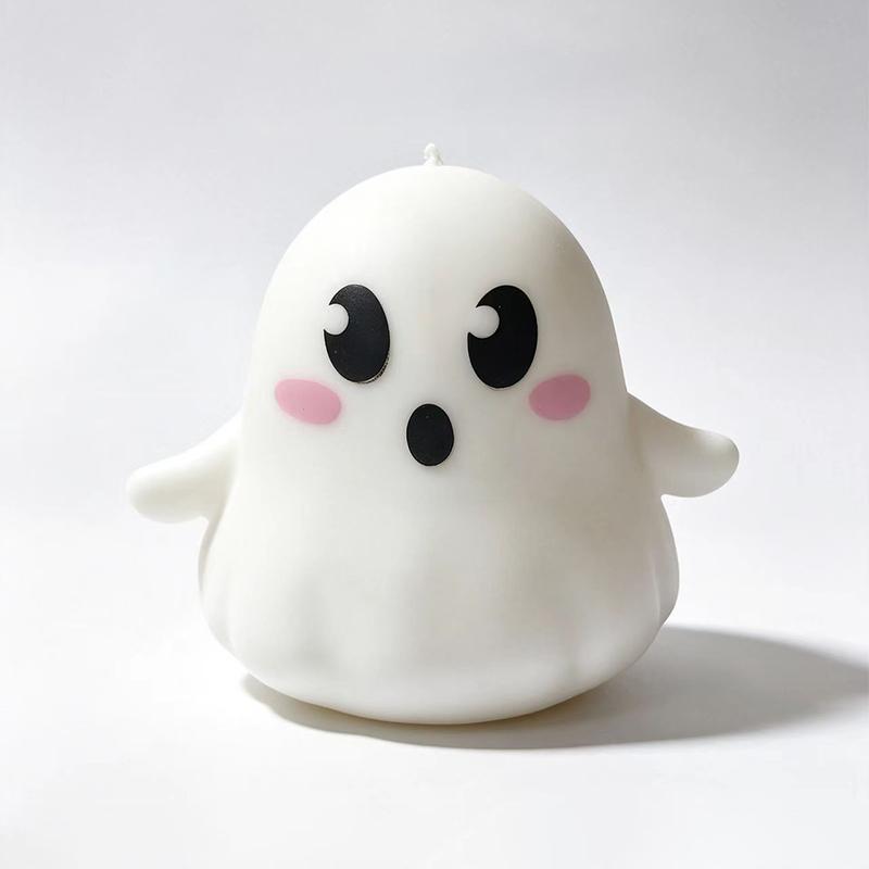 Cute Ghost Fidget Squeezable Toy With Soft Touch And Stress Relief Perfect For Desk Decor Halloween Gifts And Daily Use
