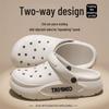 Lightweight Perforated Shoes for Couples, Anti Slip Summer Sandals, Durable for Outdoor Driving for Both Men and Women.
