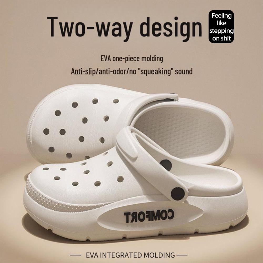 Lightweight Perforated Shoes for Couples, Anti Slip Summer Sandals, Durable for Outdoor Driving for Both Men and Women.