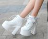 Autumn New 14 Cm High Heel Boots Sexy Nightclub Short Boots for Women Casual Knight Boots