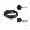 Personalized Silicone Bracelet In Black Watch Strap Band Wrist ID Elite 16mm Stainless Steel ID Tag Engravable Adjustable Bangle