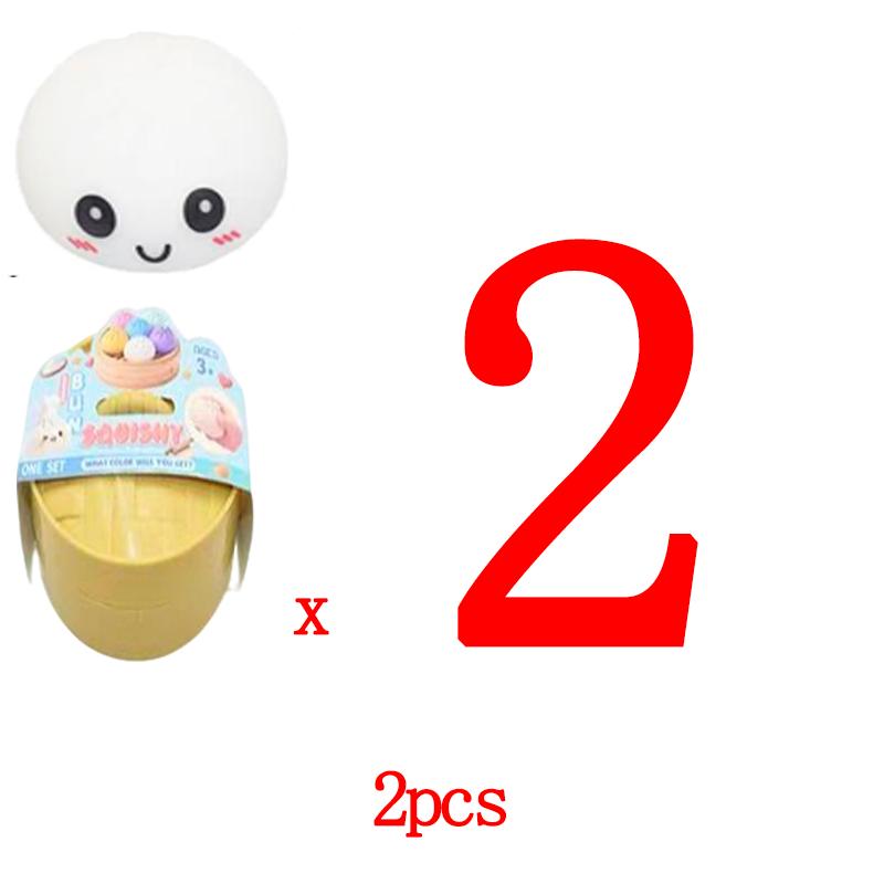 Steamed Stuff Bun Anti-Stress Ball Fidgets Durable Toy Dumpling Squishies Soft Slowing Rebound Foam Durable Toy Ultra-Soft Decompression