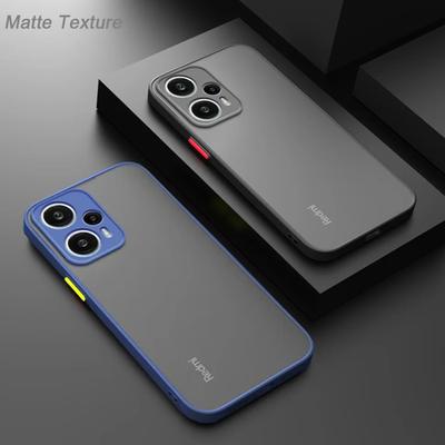 Mattes Hautgefühl-Case für Xiaomi Note 12 Turbo 13 11 10 Pro Plus Armor Bumper Handyhülle auf Redmi 12 12C 10 10C 5G Cover Case