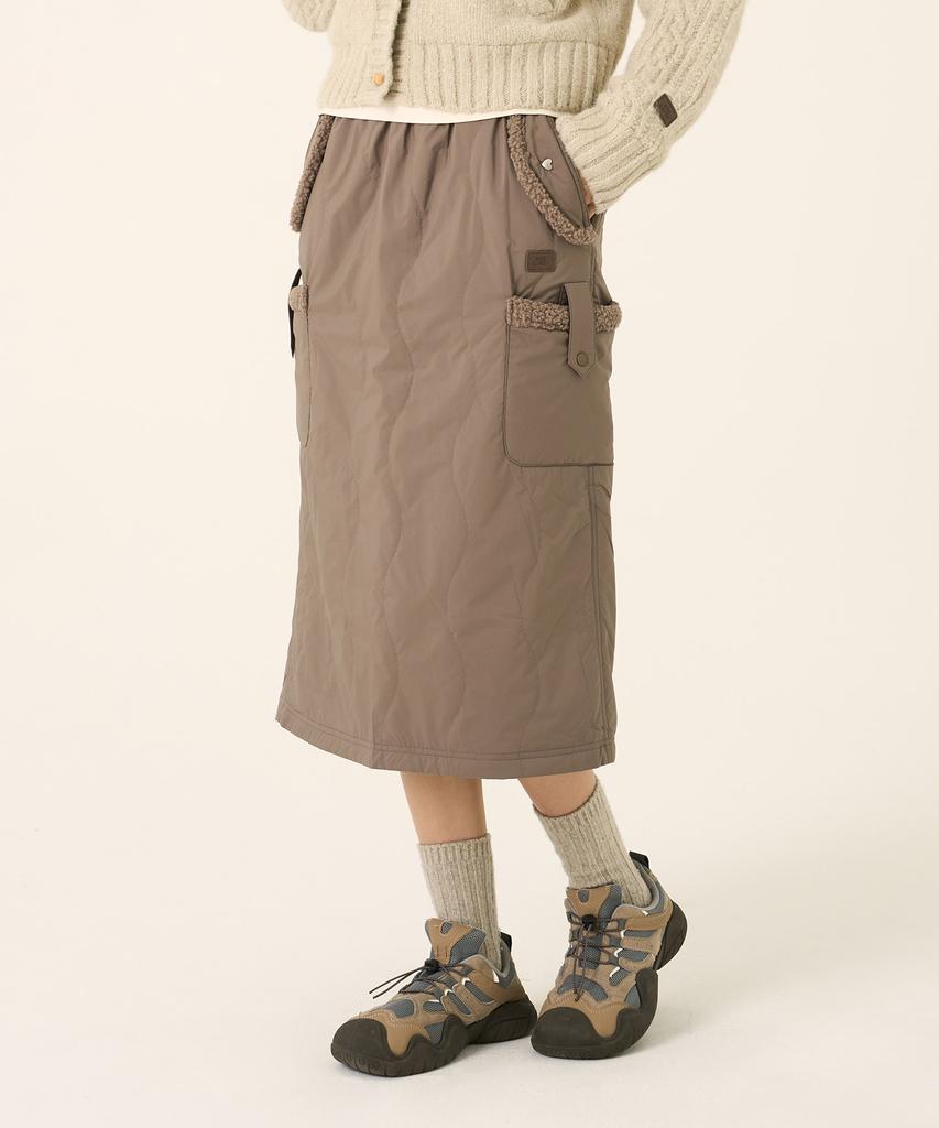 Bbc Earth W Prima Bobble Skirt_Ash Grey