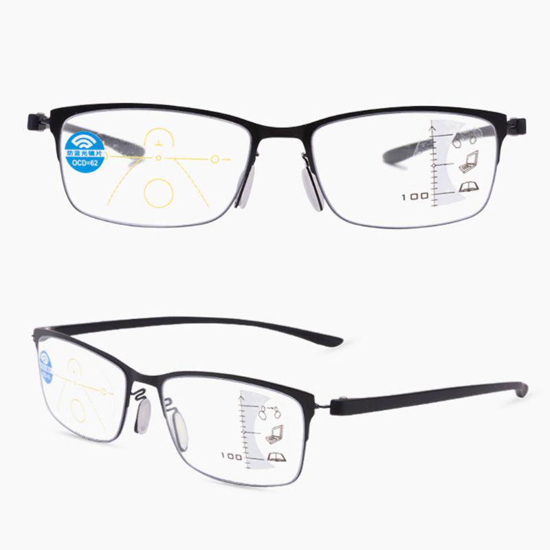 Buy Reading Glasses Anti Blue Ray Presbyopic Lens Eyewear Multifocal