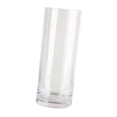 Support de pot de fleur Cylindre en acrylique Rangement Bureau Transparent Minimaliste Haut Contenant à fleurs pour