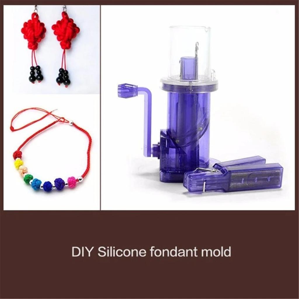 Μηχανή Πλεξίματος Σχοινιού με Χειροκίνητη Μανιβέλα DIY Οικιακή Χειροκίνητη Μηχανή Πλεξίματος Σχοινιού Εργαλείο Πλεξίματος Κολιέ Κοσμημάτων Εργαλείο