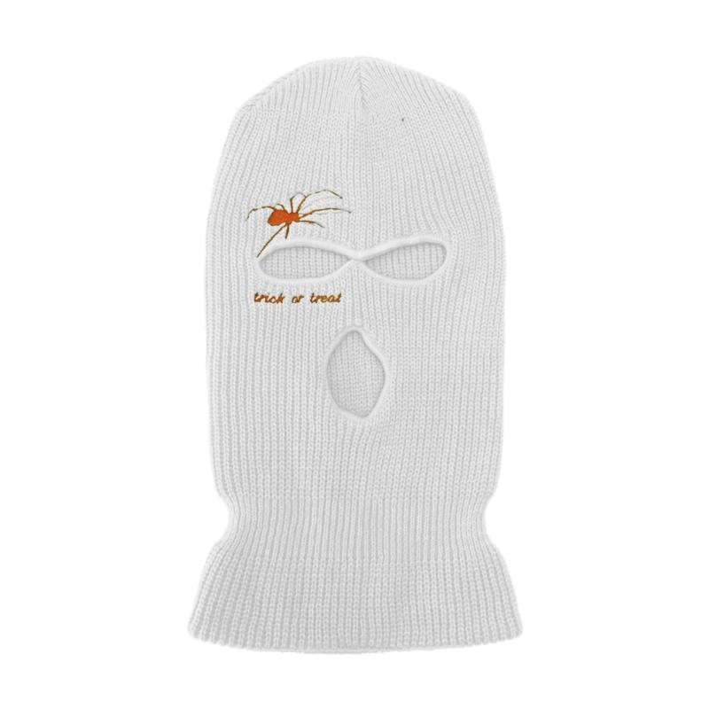 Embroidery Spider Face Mask Motorcycle Tactical Face Cover Balaclava Ski Mask Full Face Mask Cosplay Halloween Mask