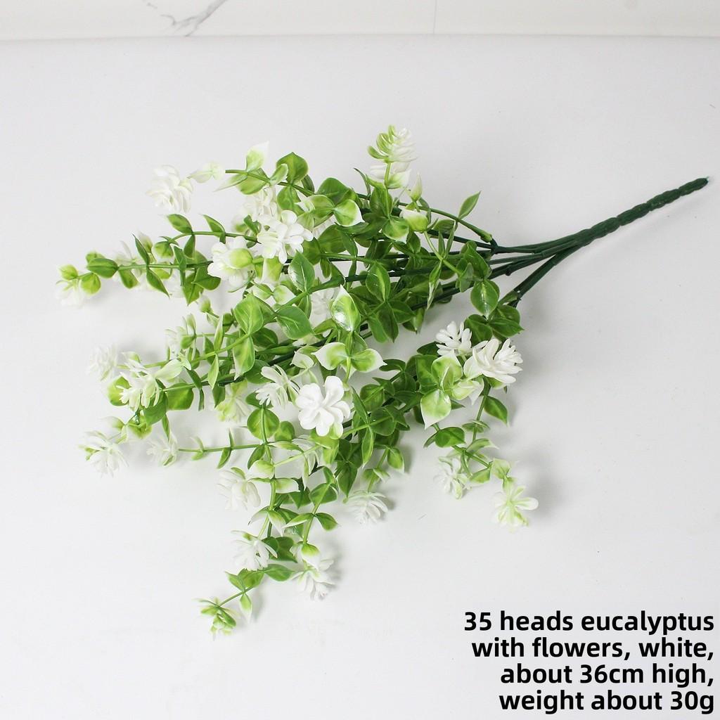 

Искусственный пояс из эвкалипта робуста, искусственные цветы камелии, используется для наружного декора белый