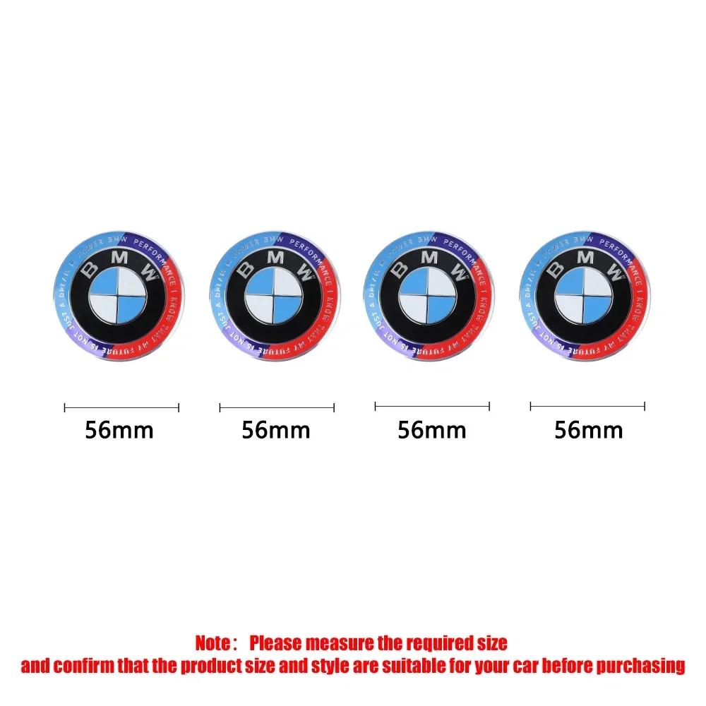 KSMH6 56/68mm Auto Hub Caps Car Wheel Center Cover Hubcaps Decoration Accessories for BMW 1 3 5 7 Series M M3 M5 M6 F01 F20 F10 X5 E36
