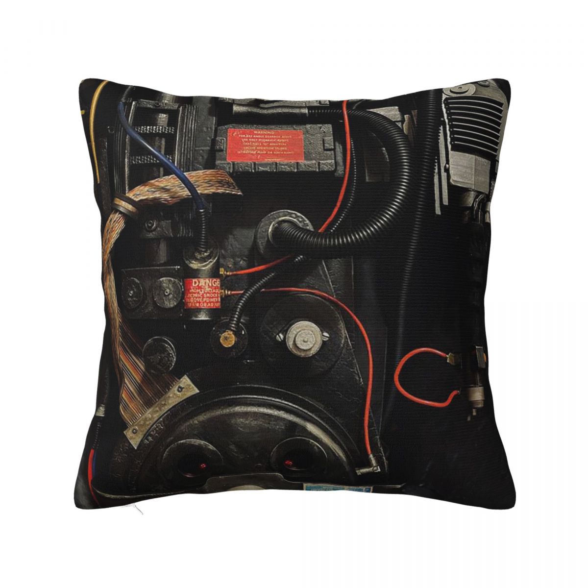Ghostbusters Proton Pack Square Pillowcase Pillow Cover Polyester Cushion Zip Decorative Comfort Throw Pillow for Home Bedroom 30x30 cm 12x12 in
