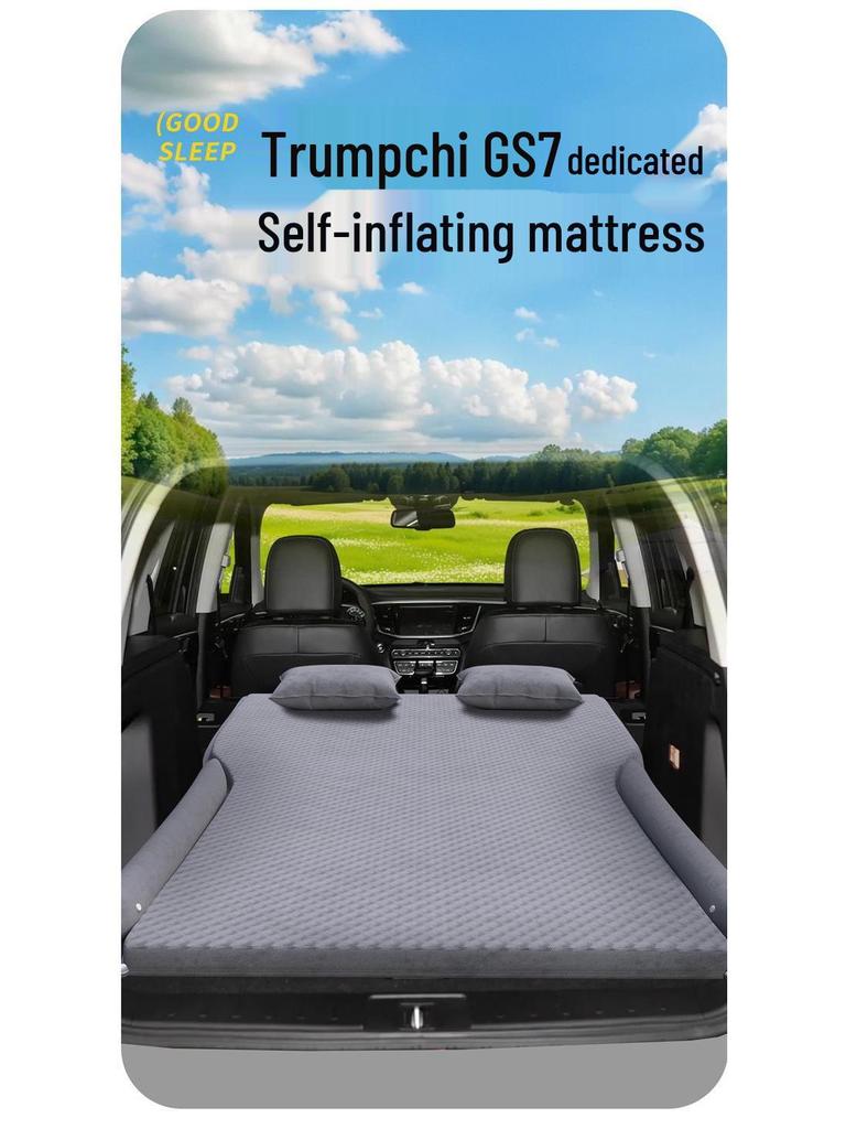 Inflatable Car Mattress for GAC Trumpchi GS7 - Trunk & Rear Seat Sleeping Pad.