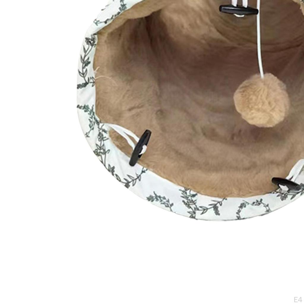 Cat Tunnel Mat Foldable Tube Bed Cave Play Toy Hide