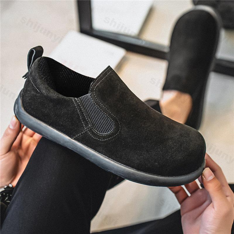 Fashion Men's Casual Shoes 2025 Spring Non Slip Breathable Slip on Loafer Shoes Fashion Trend Comfortable Low Top Shallow Mouth Sneakers