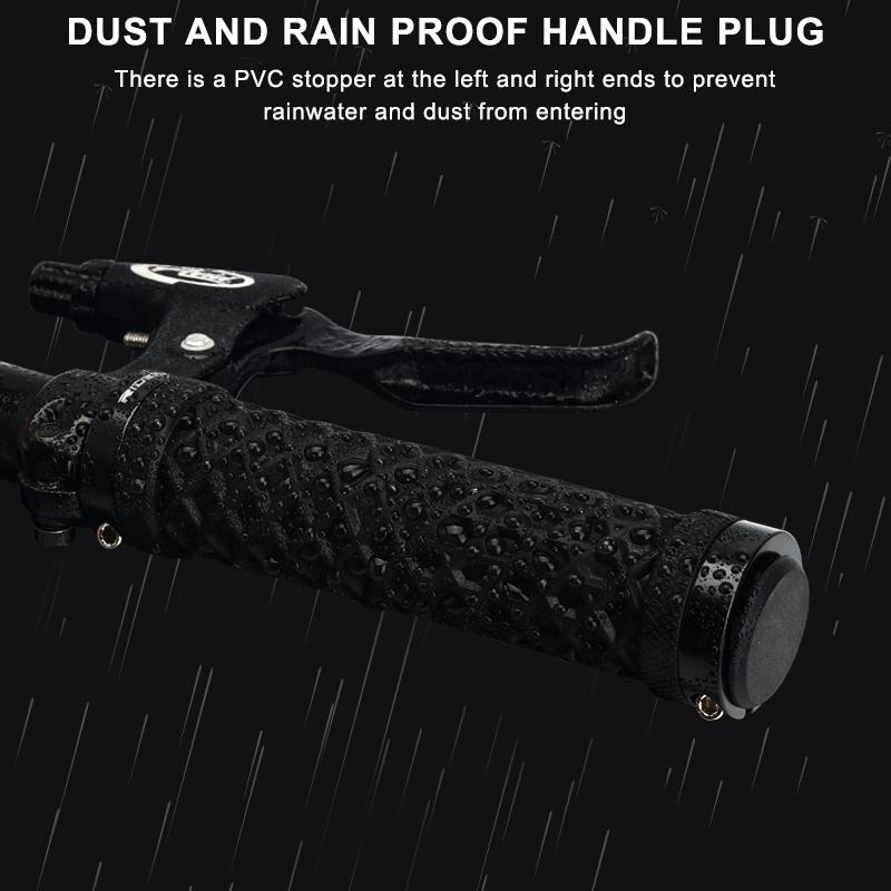 RIDERACE Bicycle Handlebar Grips Soft Rubber MTB Mountain Bike Lock On Handle Bar Cover Shockproof Anti-Slip Ergonomic Cycling