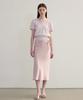 TTUDEMENT Satin Long Skirt (Pink)