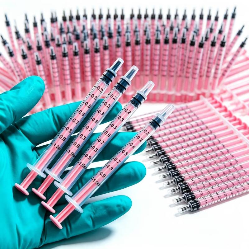 Disposable Syringes 1ml 10Pcs Needle-Free Clear Plastic Accurate Scales for Bird Feeding Small Pet Medicine Administration