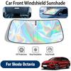 Windschutzscheiben-Sonnenschutz für Skoda Octavia, faltbar, UV-reflektierend, Frontscheiben-Sonnenschutzabdeckung, Zubehör