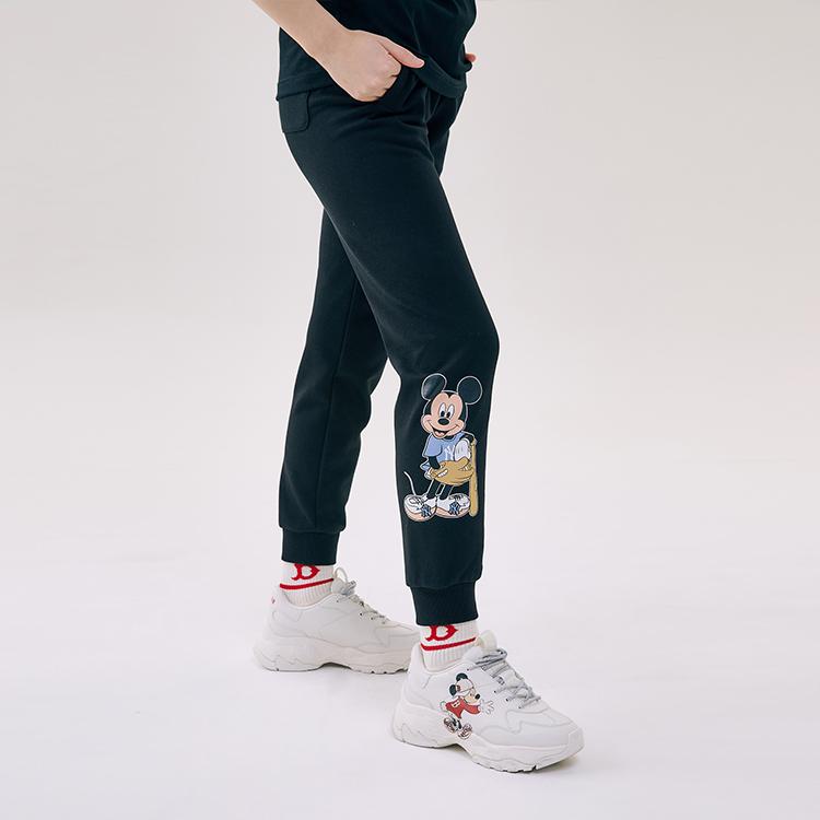 New Disney X MLB Knitted Sweatpants Unisex Black 31TPK1031-50L