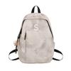 Schoolbag1011 New Large Capacity Casual Backpack Lightweight Fashion Embroidered School Bag College Student Junior High School Student Backpack