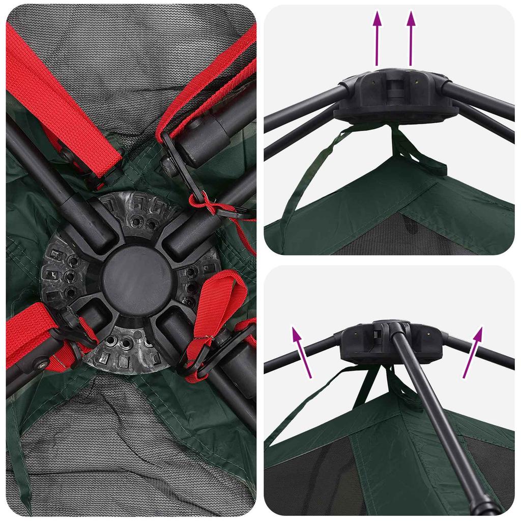 Instant Tent Olive Green 305 x 275 x 190 cm Polyester and Steel