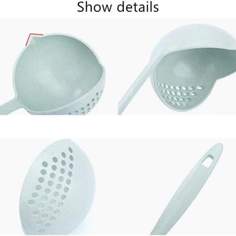 Soup Strainer, Two-in-one Soup Strainer, Separates Liquid and Solid, Convenient for Serving Soup, Stews, Gravy and Party Drinks