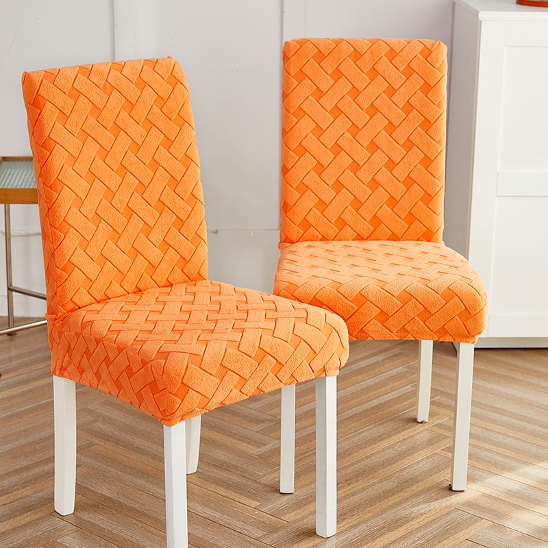 thick plush jacquard chair covers for dining room for banquet decoration for pets chair slipcovers easy to wash