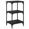 Bookshelf Black Oak Effect 40 X 33 X 70.5 Cm