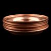 7pcs Pure Copper Tribute Plate Brass Auspicious Luster Tibetan Plate Collection Buddhist Fruit Saucer Home's Gift Decorative
