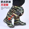Rain Shoes Labor Insurance Pvc Rain Boots Men's Tall Tube Non-slip Wear-resistant Rubber Shoes Water Shoes Thickened Beef Tendon Medium Tube