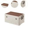 Storage Bin, Camping Box with Handle, Folding for Fishing