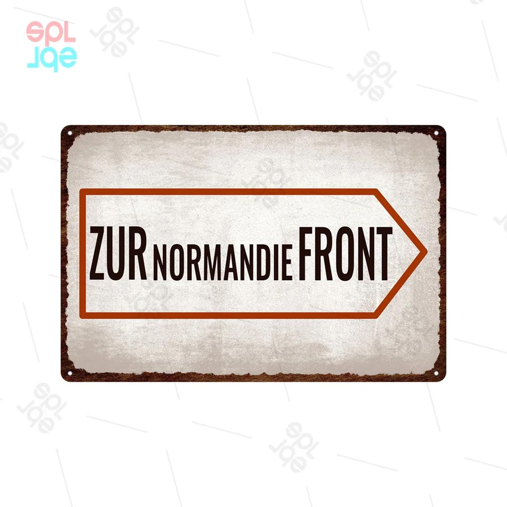 Halt Metall Zeichen Deutsch Achtung Warnschilder Gefahren bereich Warn plakate Vintage Metall Plakette Weißblech Wand dekorative