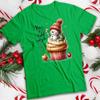 Mens and Womens Snowman Cupcake Christmas T-Shirt Tee #MC