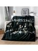 EvaneScence Retro Spausdintas pledas - Šiltas pledas - Flanelinis pledas - Lovos patalynė - Namų kelioninis pledas - Gimtadienio dovana
