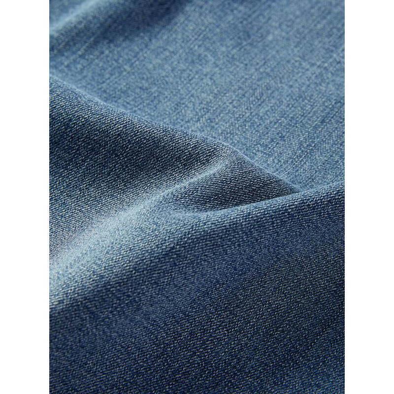 YAGOR Men's Spring/Summer High-End Mulberry Silk Light Denim Jeans